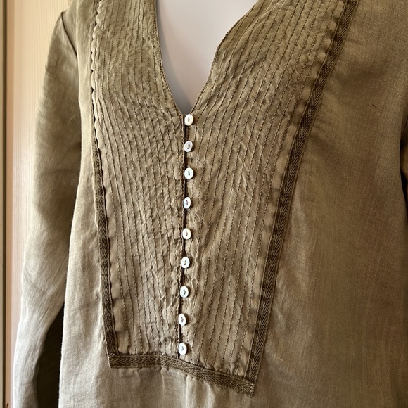 Zara linen tunic blouse - Picture 2 of 6